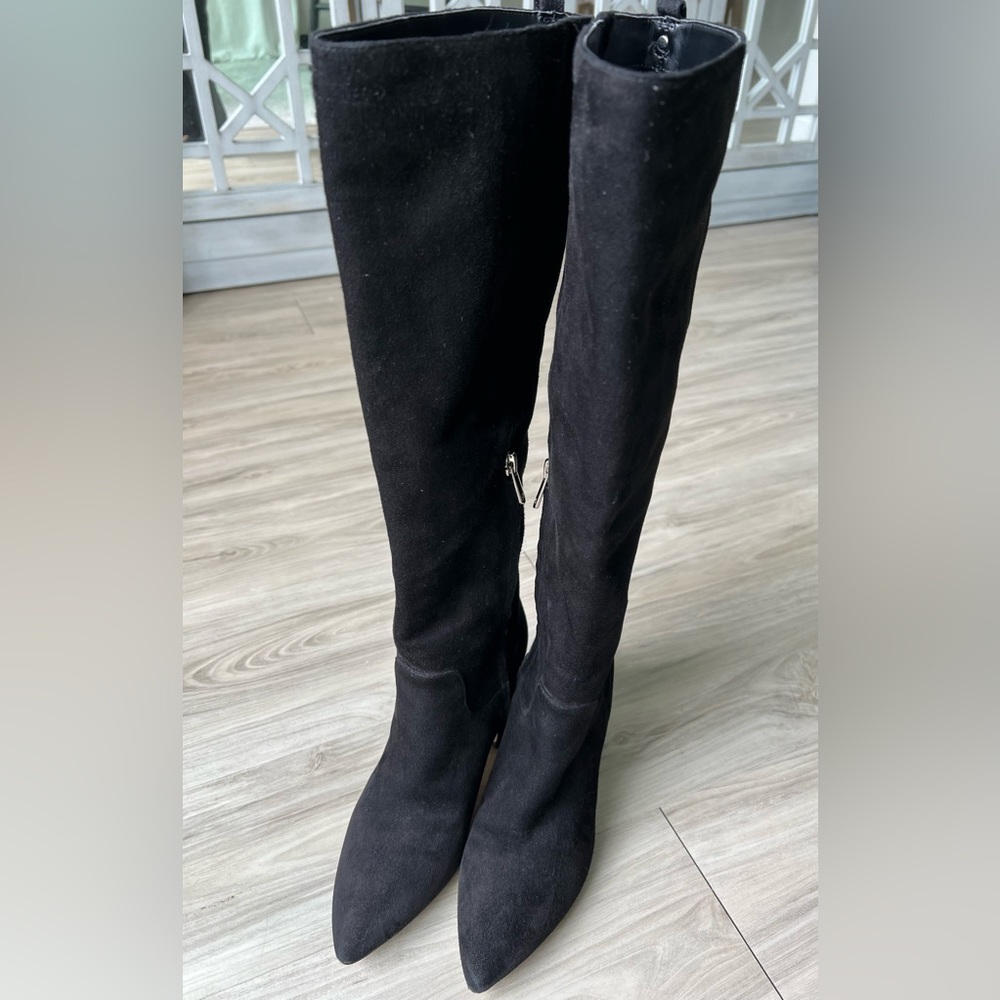 Sam Edelman Hai Knee High Boot , Black suede/ size 7.5